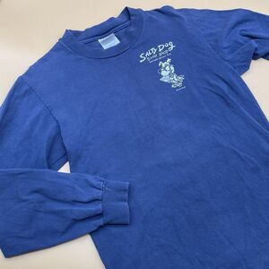 Vintage Salty Dog Surf Shop Daytona Beach Florida 1994 Long Sleeve 90s Navy‎
